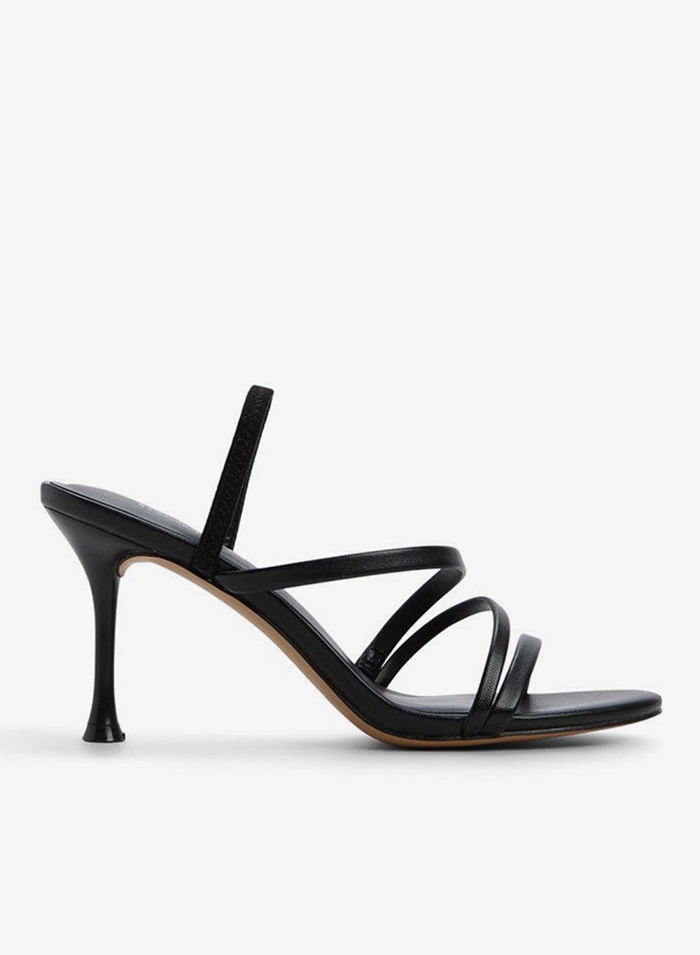 Fayee001 Black Block Heel Ankle Strap Sandals - Image 1