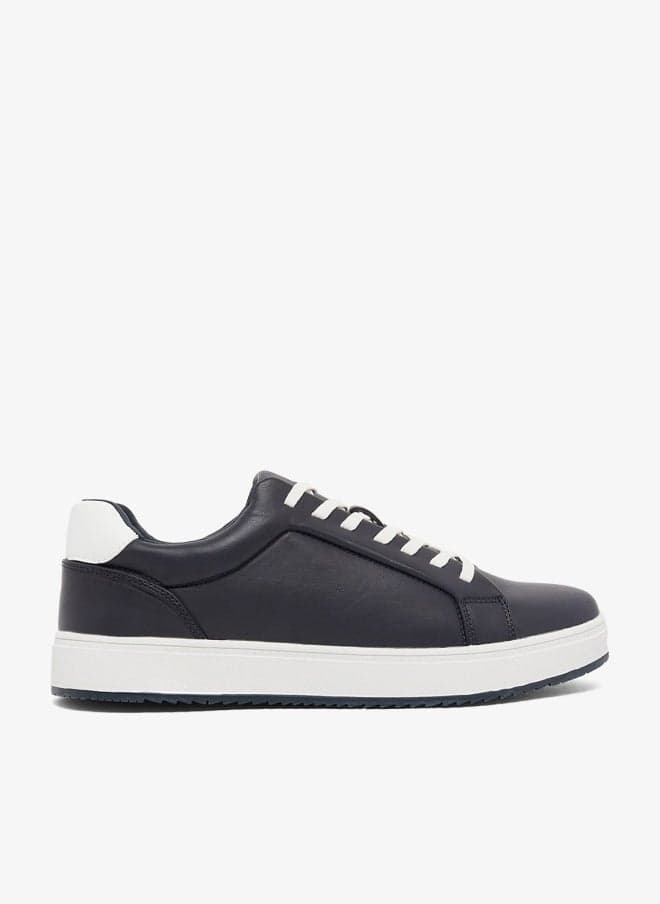 S03 Navy Low-Top Casual Sneakers - Image 1