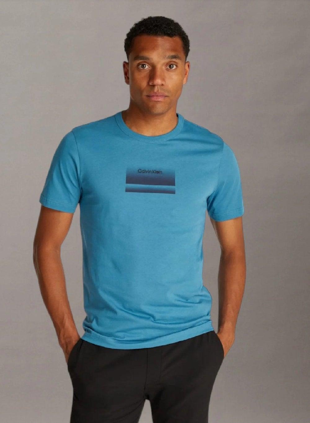 Calvin Klein Gradient Logo T-Shirt Midnight - Image 1