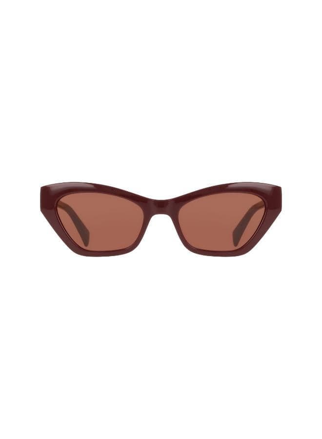 Lj807S Wine Cat-Eye Rectangle Sunglasses - Image 1