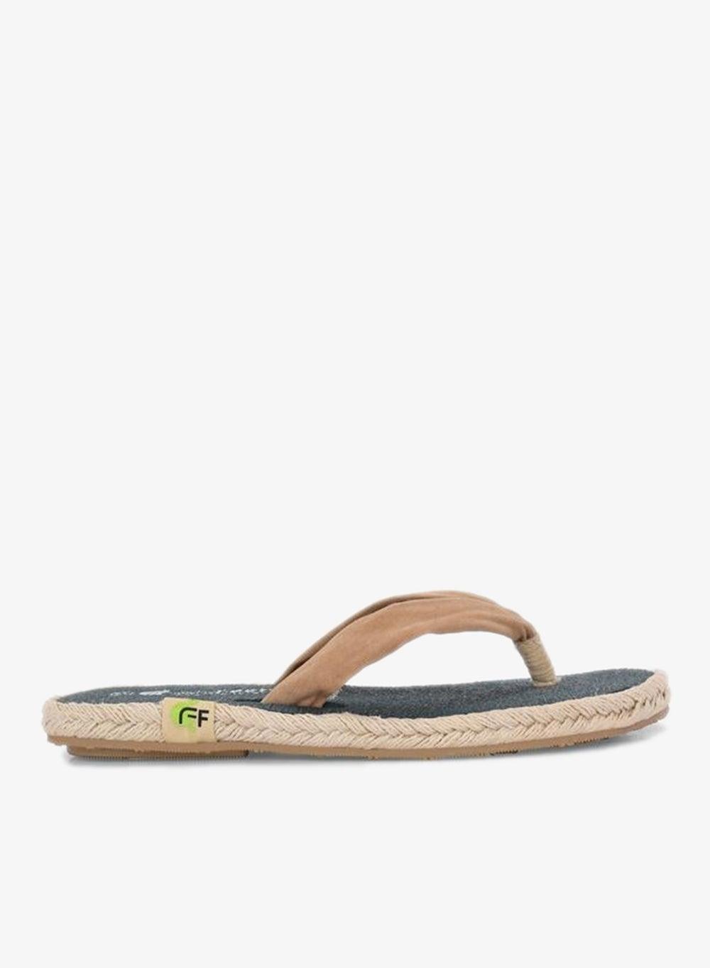 Beige Plain Thong Toe Yoga Mat Slippers 7014514402 - Image 1