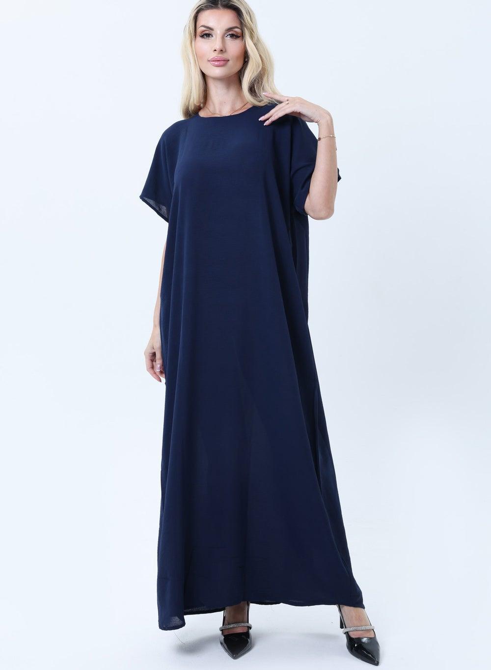 Navy Blue CEY Under Abaya Slip Dress - Image 1