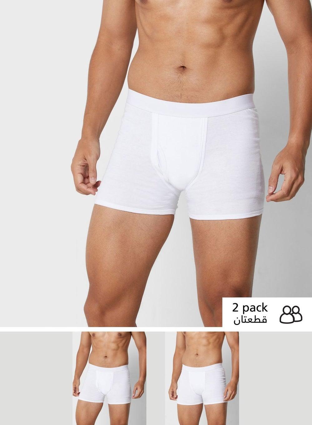 2 Pack Cotton Trunks with Antibacterial Comfort - Image 1