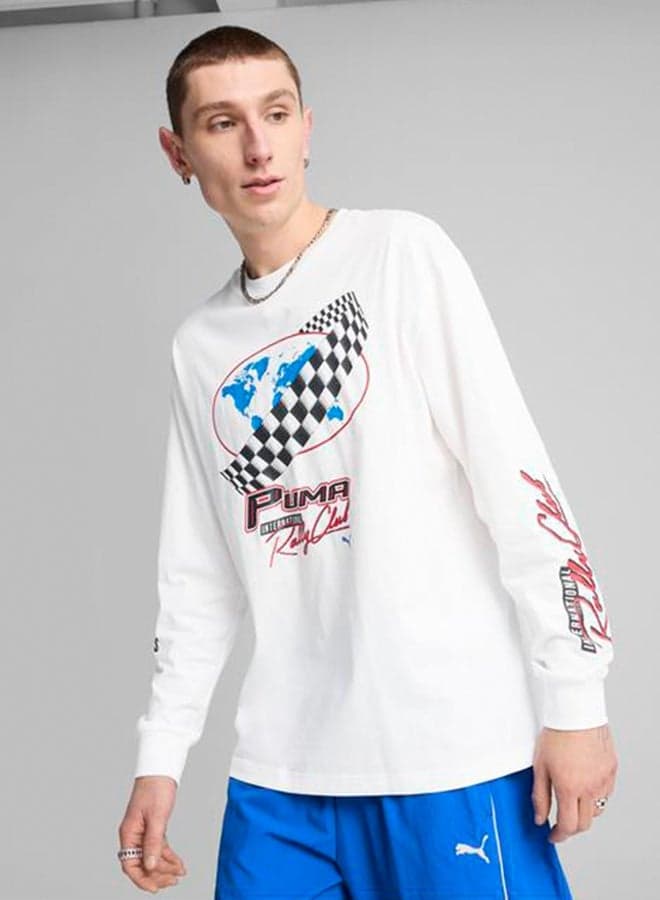 PUMA Graphics Moto Relaxed Long Sleeve T-Shirt - Image 1
