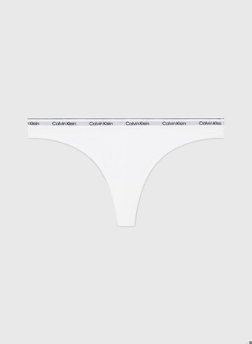 Modern Logo Cotton Thong 100 White - Image 1
