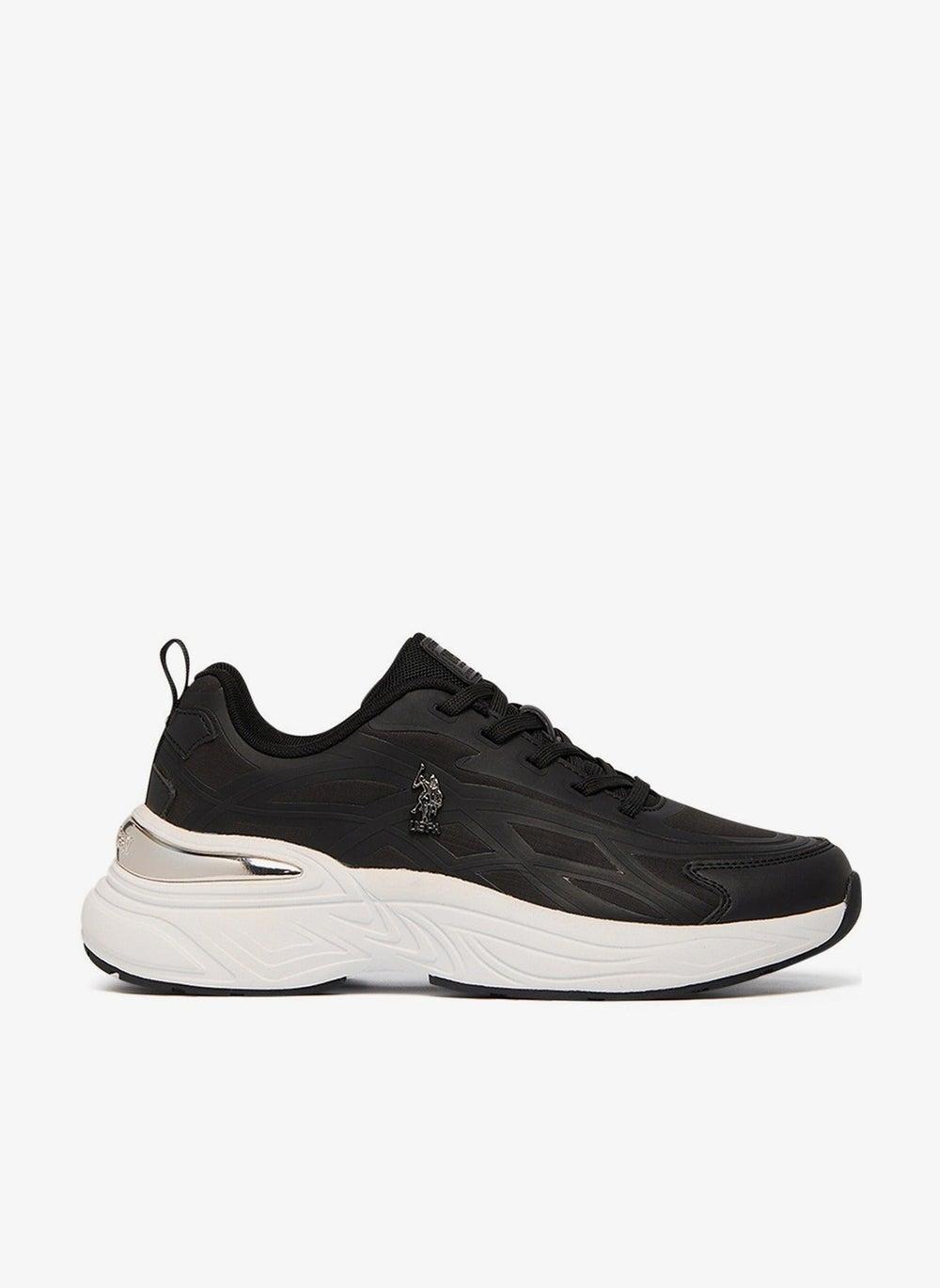 Black Metallic Low-Top Sneakers 5M Gelda Ramadan Edition - Image 1