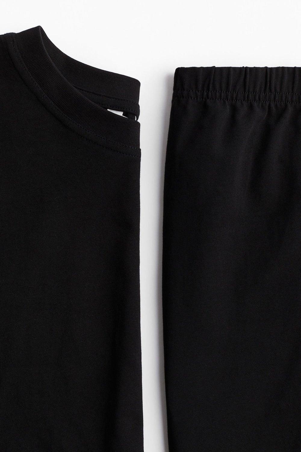 MAMA Cotton Jersey Top and Skirt Set - Image 1