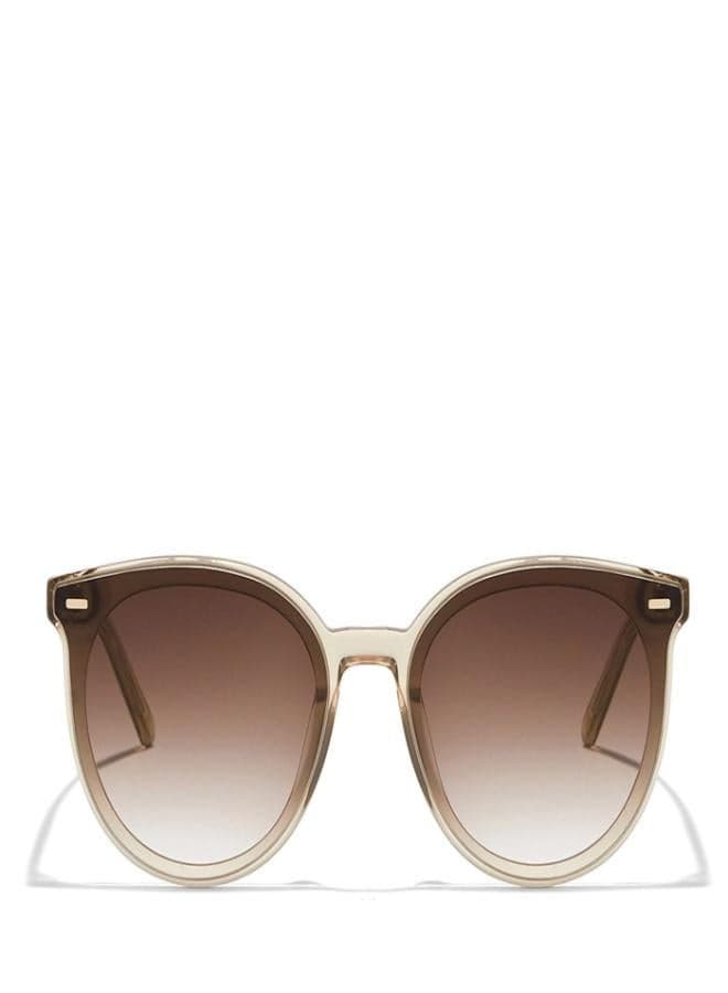 Hera Round Full Rim Sunglasses 64mm Brown Lens - Image 1