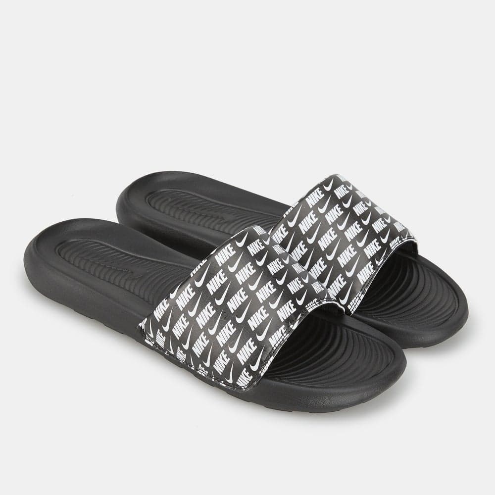 Victori One Printed Men's Slides Black Comfort Grip - Image 1