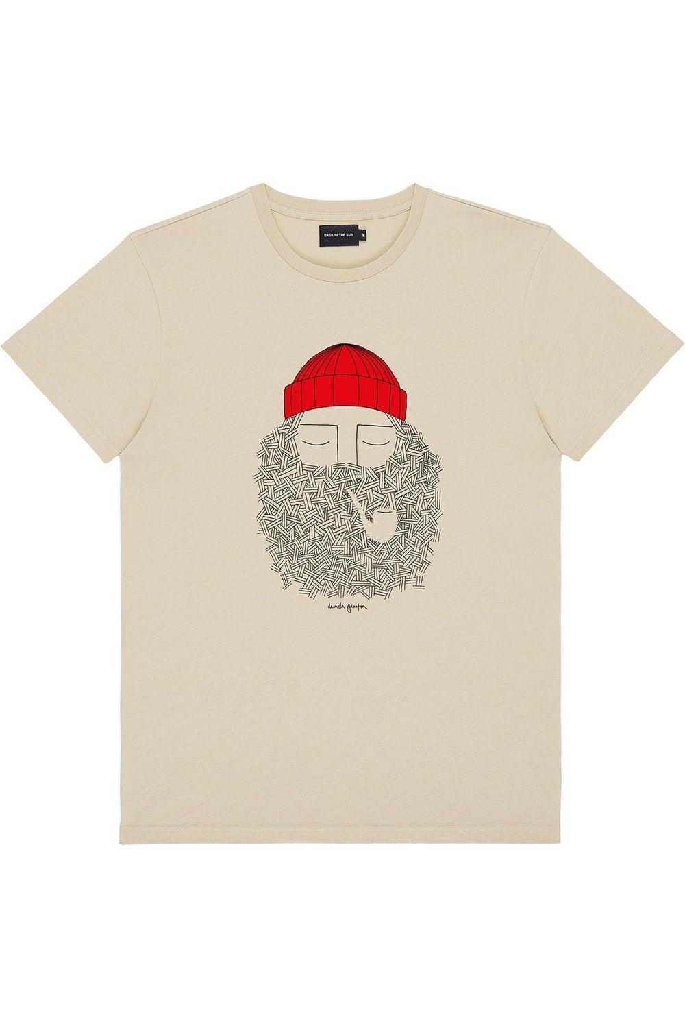 Fisherman Sand Organic Cotton Graphic T-Shirt - Image 1