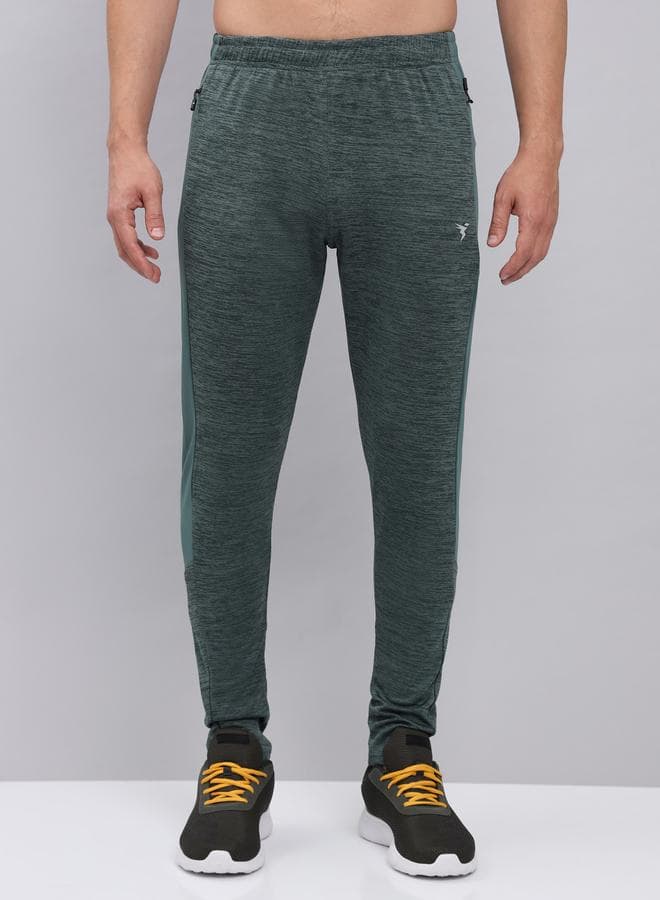 Technosport Slim Fit Trackpants Dark Green Drawstring - Image 1