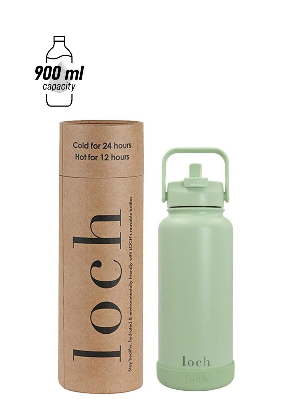 900ML Matcha Mint Monochrome Thermal Bottle - Image 1