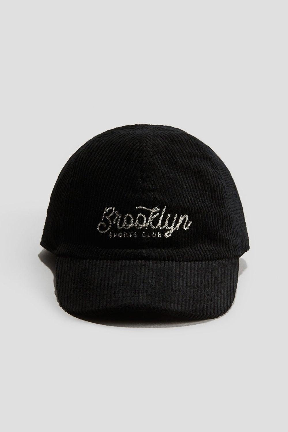 Classic Black Adjustable Woven Cap - Image 1