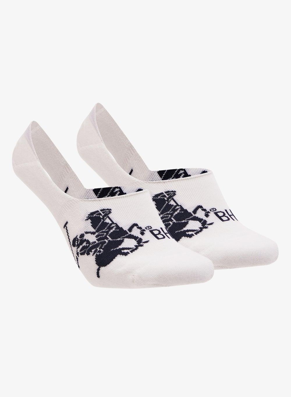 Bpsk1551 Cotton Logo Liner Socks – White - Image 1