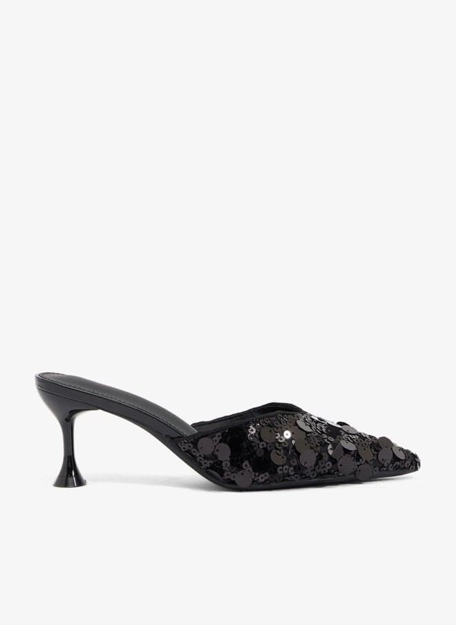 Black Kitten Heel Pumps Xz256097 - Image 1