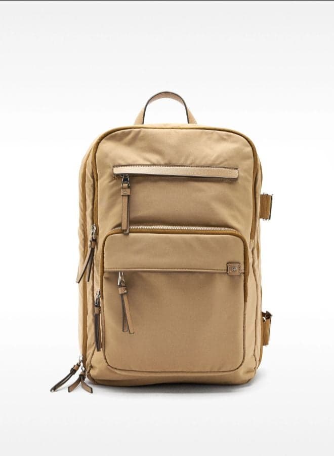 231047 Ca Nylon Cabin Backpack in Brown - Image 1