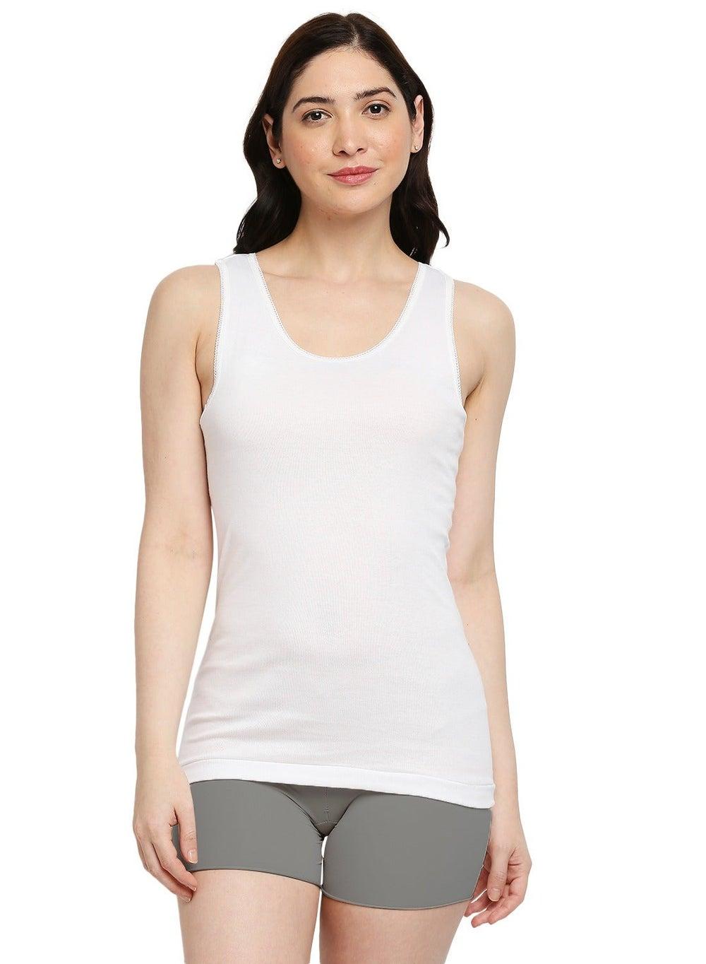 BYC Jfa202Lw Women’s Cotton Vest White - Image 1