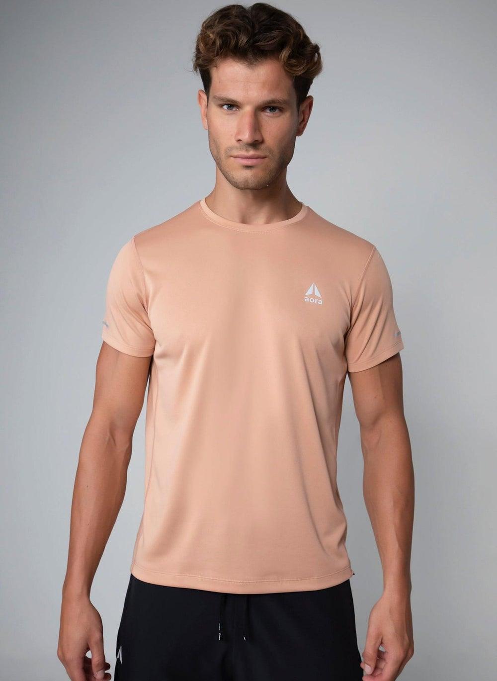 Aora Men’s Ultralight Mesh Tee Quick-Dry Ventilation Black - Image 1