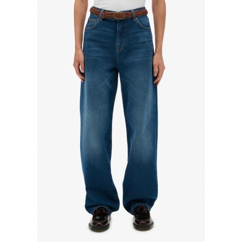 Organic Cotton High Rise Wide Leg Jeans - Image 1