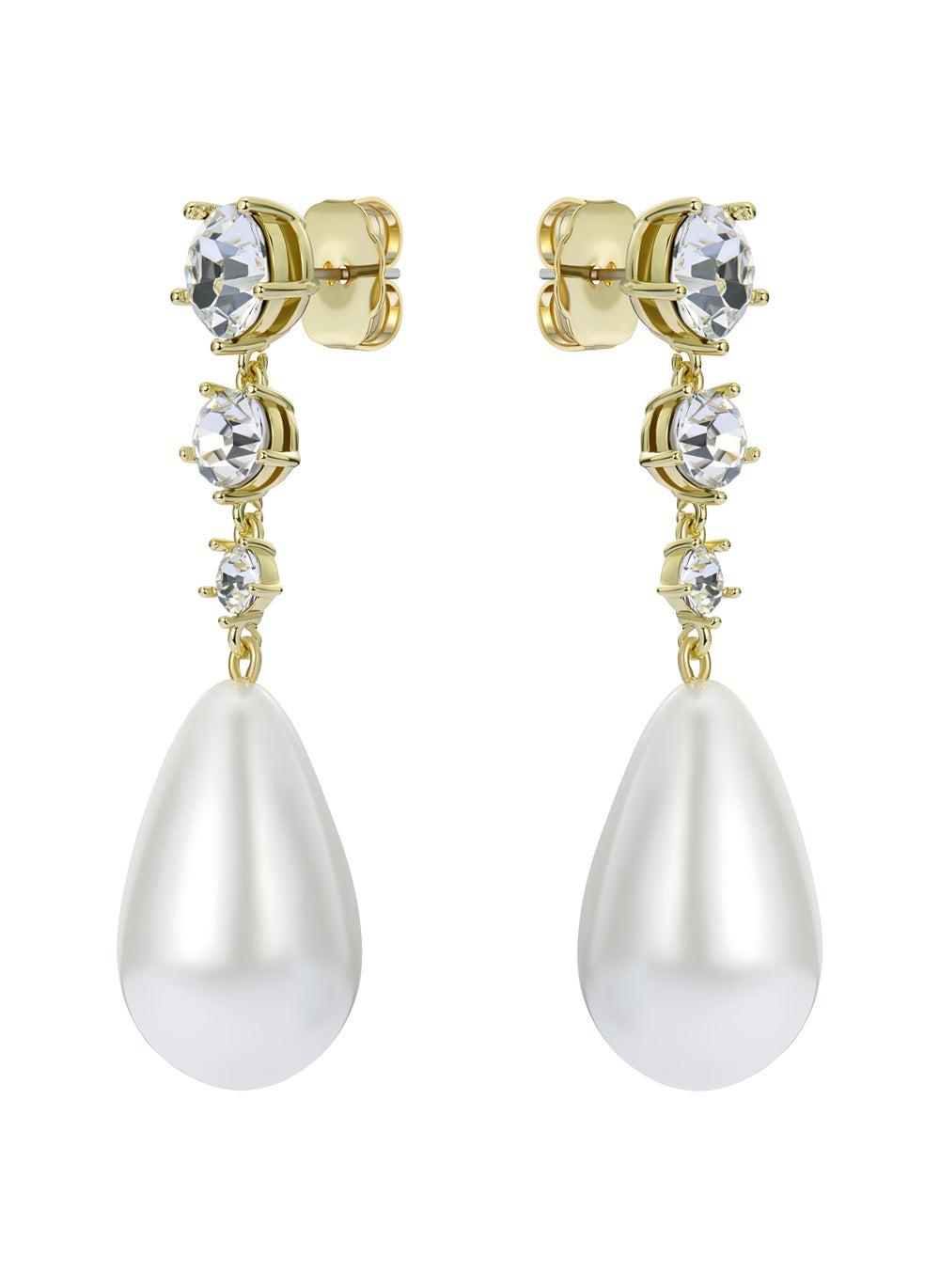 Ted Baker Pearsti Crystal Hoop Earrings Tbj3672 - Image 1