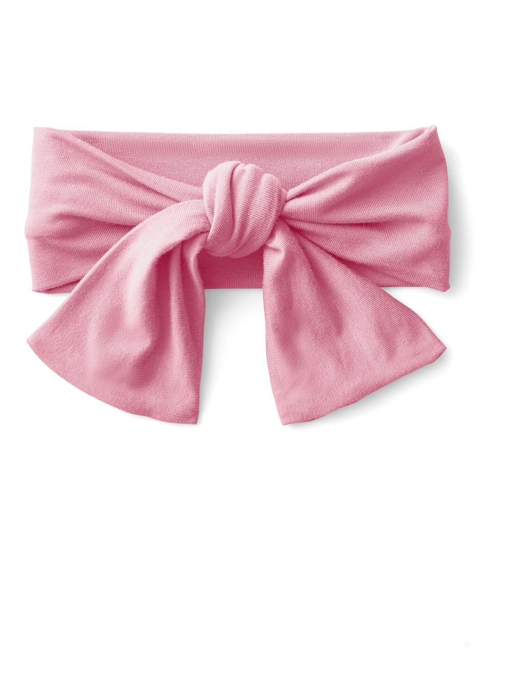 Organic Knotted Headband Pink – Soft Kids Hair Accessory - Image 1