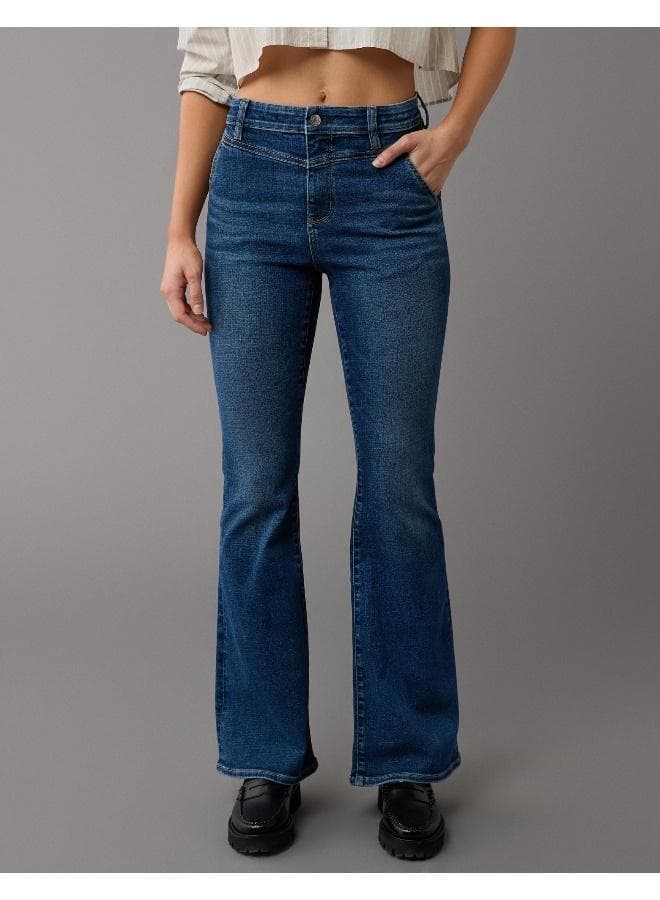 AE Next Level Super High-Waisted Flare Jeans - Image 1