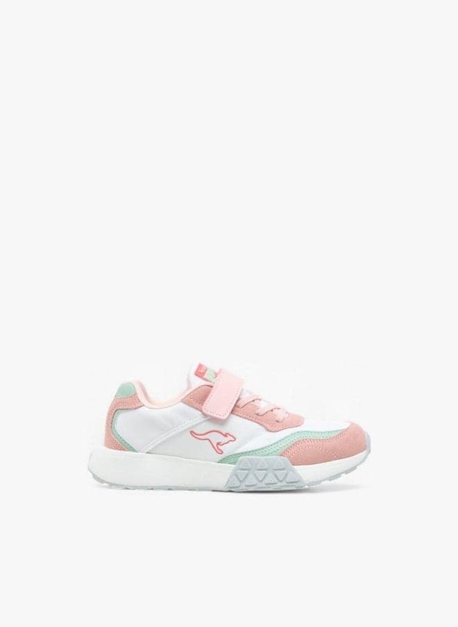 Girls’ Colourblock Sneakers CK24536GPP Hook & Loop - Image 1