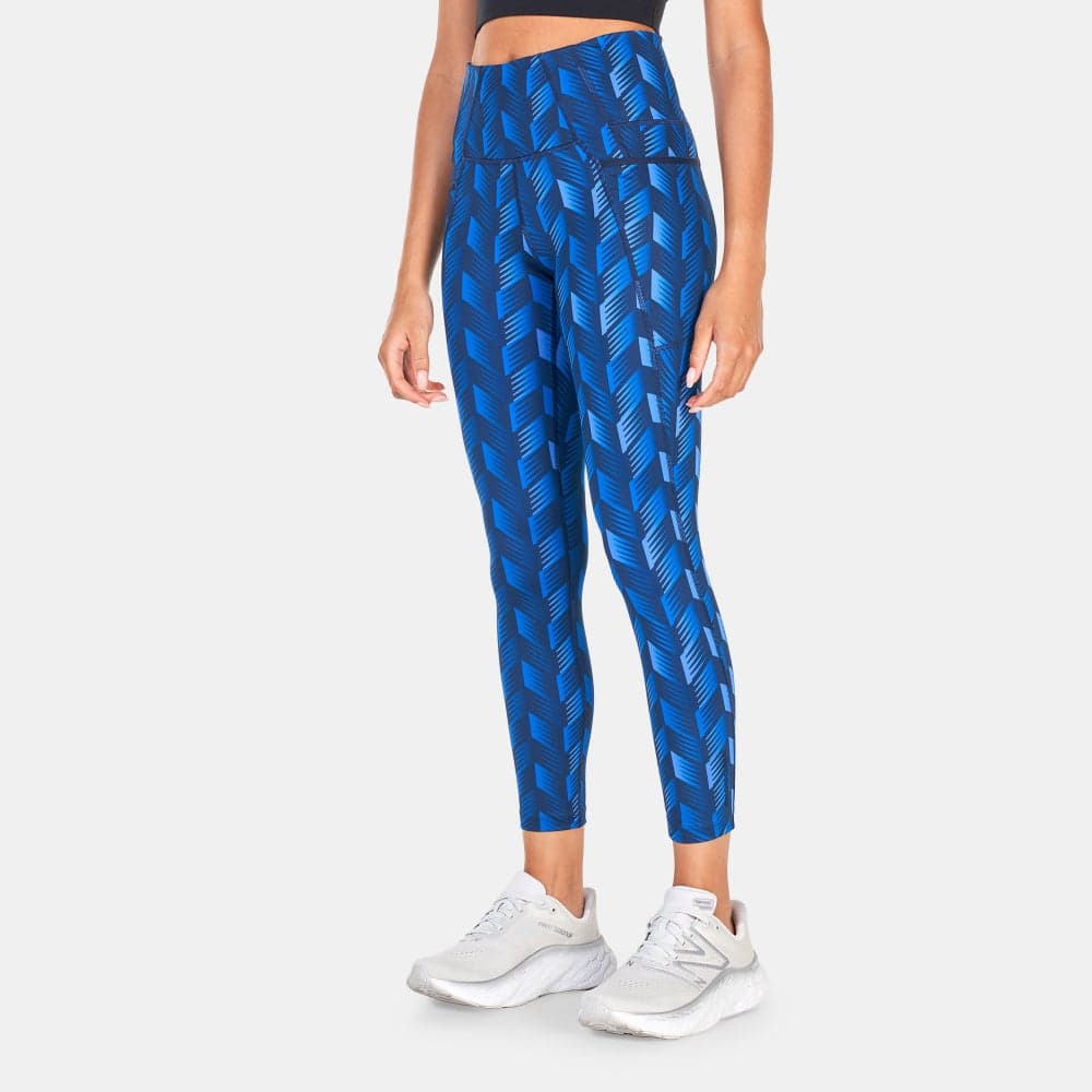 Shape Shield Printed 7/8 Leggings Blue High-Rise - Image 1