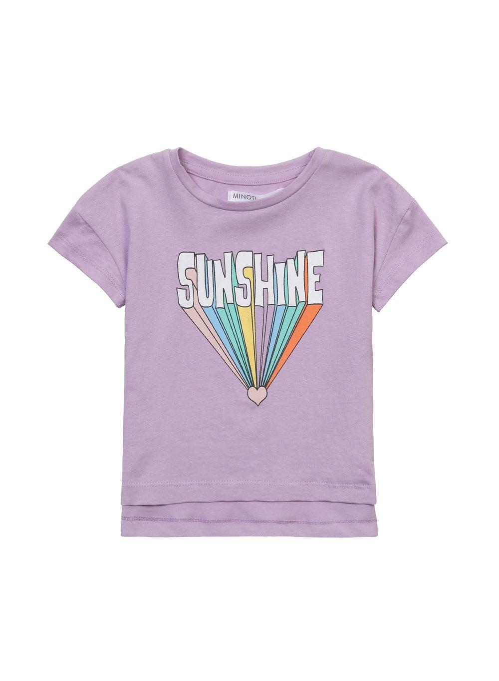 Lilac Graphic Girls Cotton T-Shirt Classic Fit - Image 1