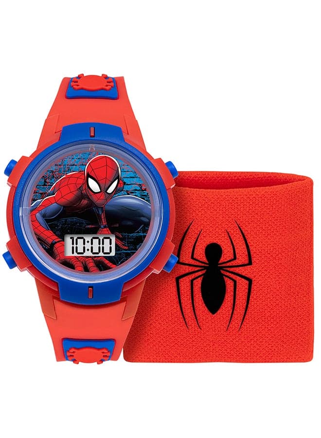 Spiderman SPD40012ARG Boys Silicone Watch 35mm - Image 1