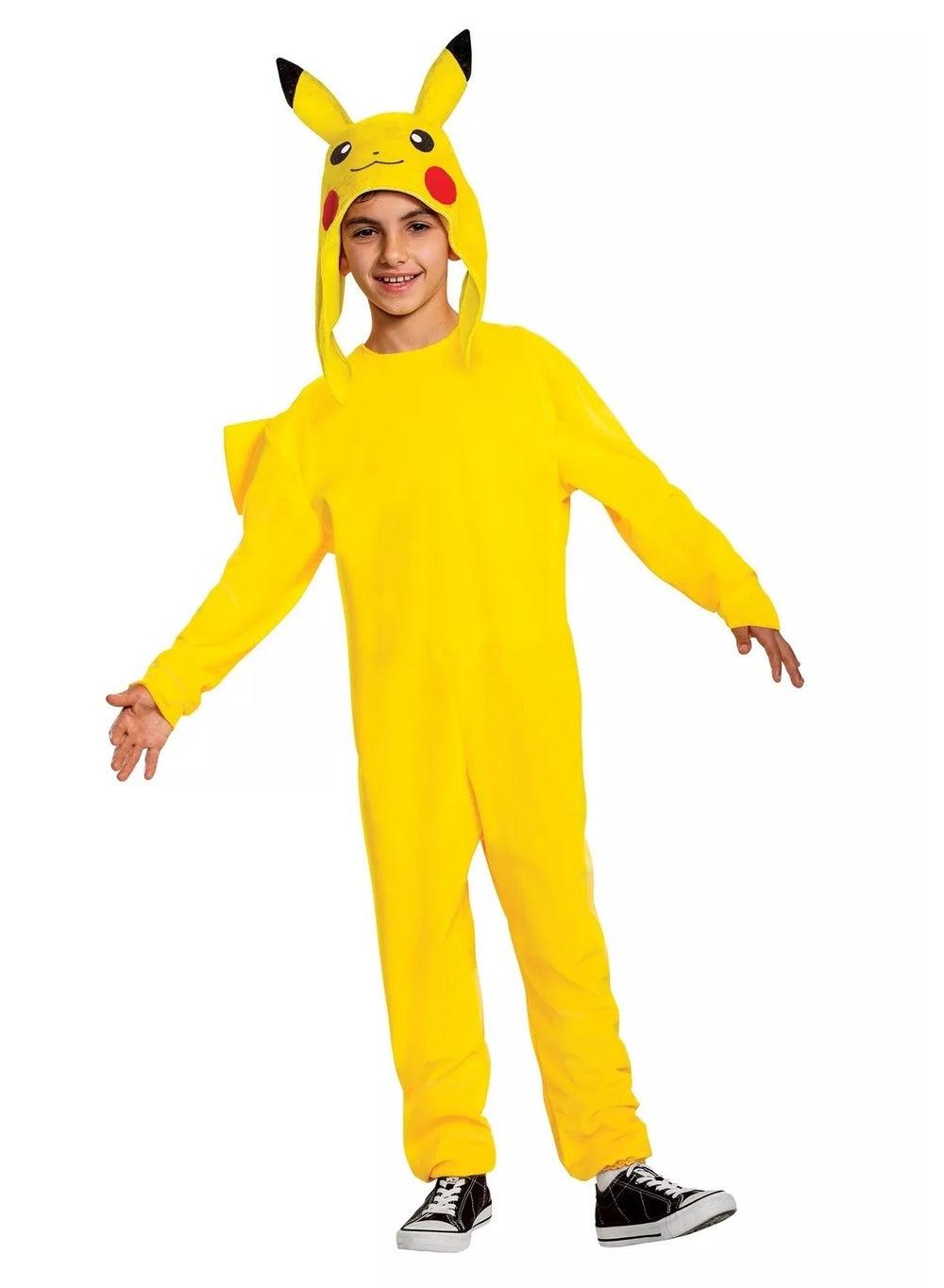 Pikachu Deluxe Kids Costume Jumpsuit Yellow Official - Image 1