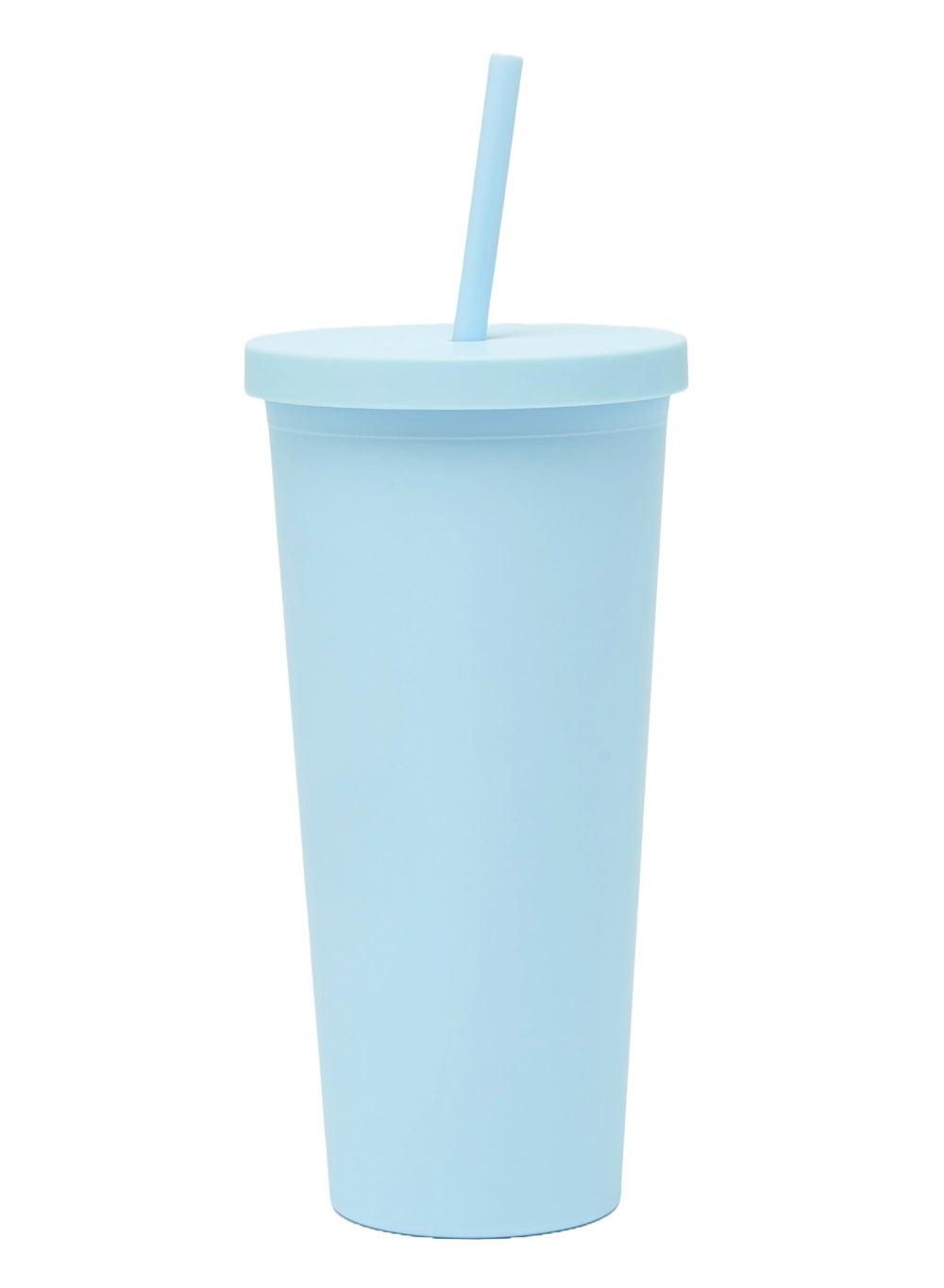 Blue Sippy 24oz Reusable Straw Water Bottle - Image 1
