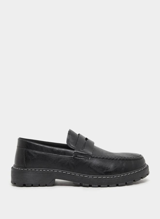 Men’s Solid Slip-On Loafers Classic Comfort - Image 1