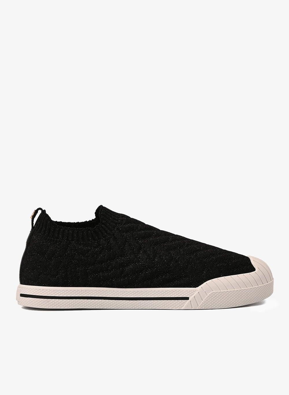 Black Lurex Slip-On Sneakers – Casual Luxe Comfort - Image 1