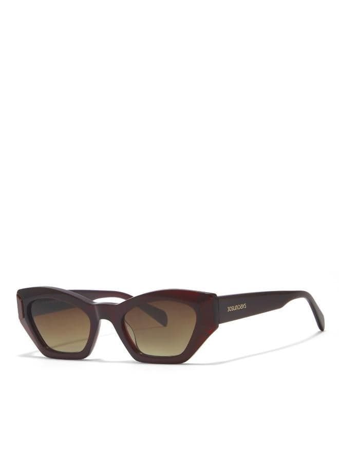 30Sundays Falera Cat Eye Sunglasses Red Brown - Image 1