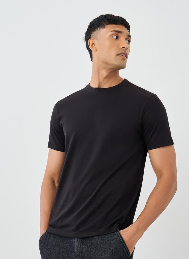 Cotton Rich Crew Neck T-Shirt 2-Pack Classic Fit - Image 1