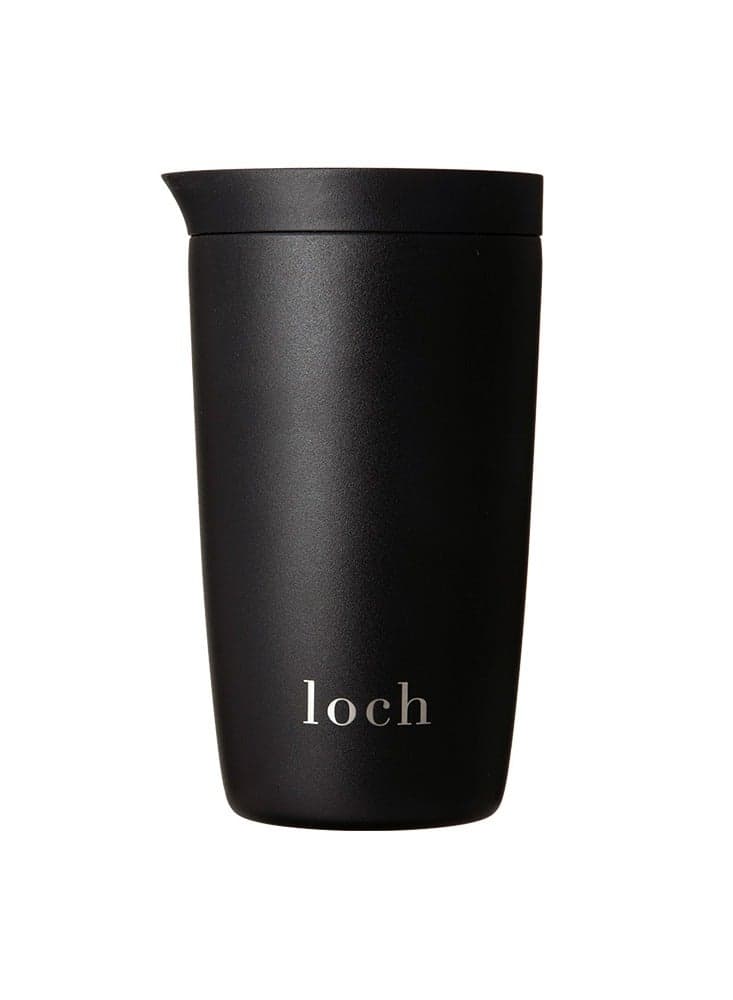 Push Button Thermal Mug Black 304 Stainless Steel - Image 1
