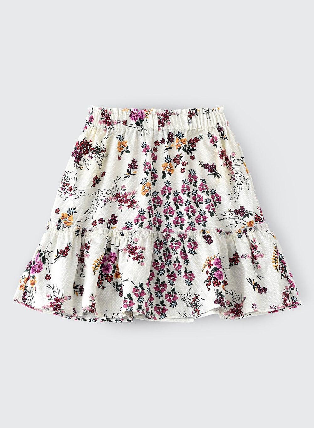 Jelliene Floral AOP Midi Skirt Fbtdg W209 - Image 1