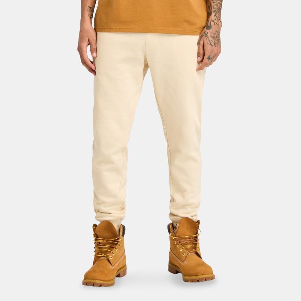 Exeter River Slim Fit Cotton Sweatpants Beige - Image 1