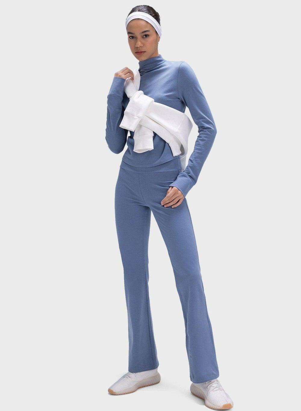 Defactofit C5275Ax Blue Flayer Fit Waist Trousers - Image 1