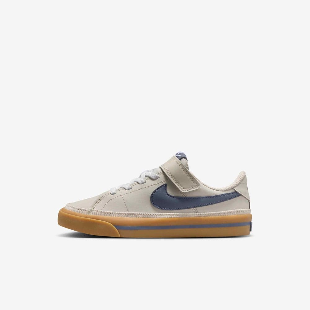 Nike Court Legacy Kids’ Grey Velcro Sneakers - Image 1