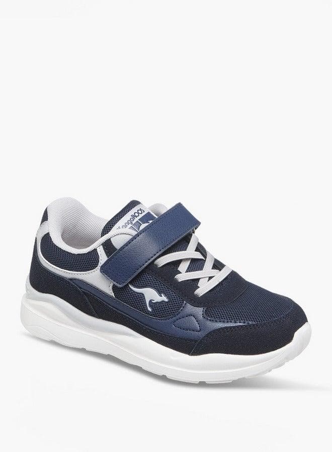 Girls' Navy Logo Sports Sneakers CK24537 Hook Closure - Image 1