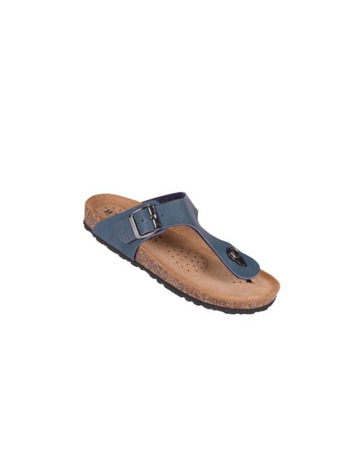 Biochic 012-452 Blue Slim Thong Sandals - Image 1