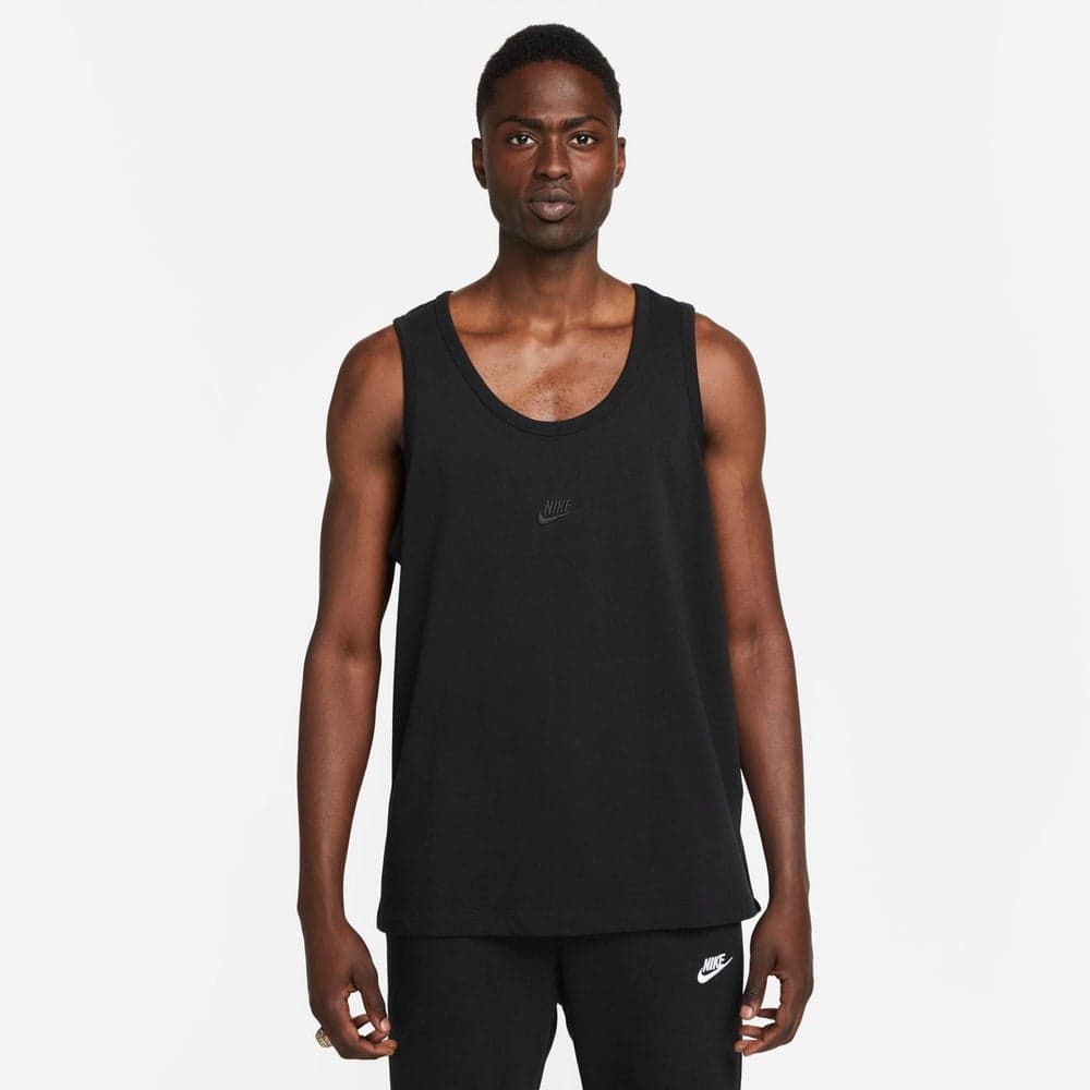 Men’s Premium Essentials Black Tank Top Classic Fit - Image 1