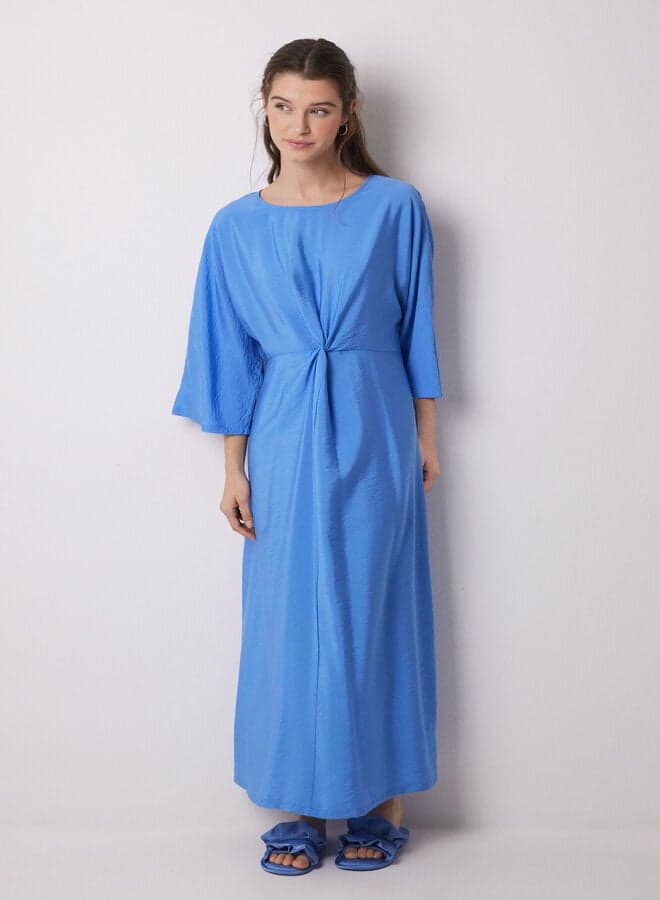 Light Blue Knot Front Maxi Dress 363917019 - Image 1