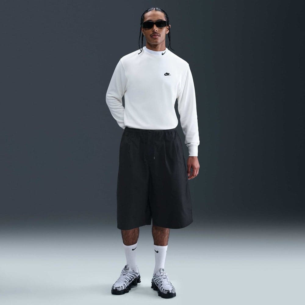 Nike Club Shorts Nkhj2540 010 Oversized Cotton Black - Image 1