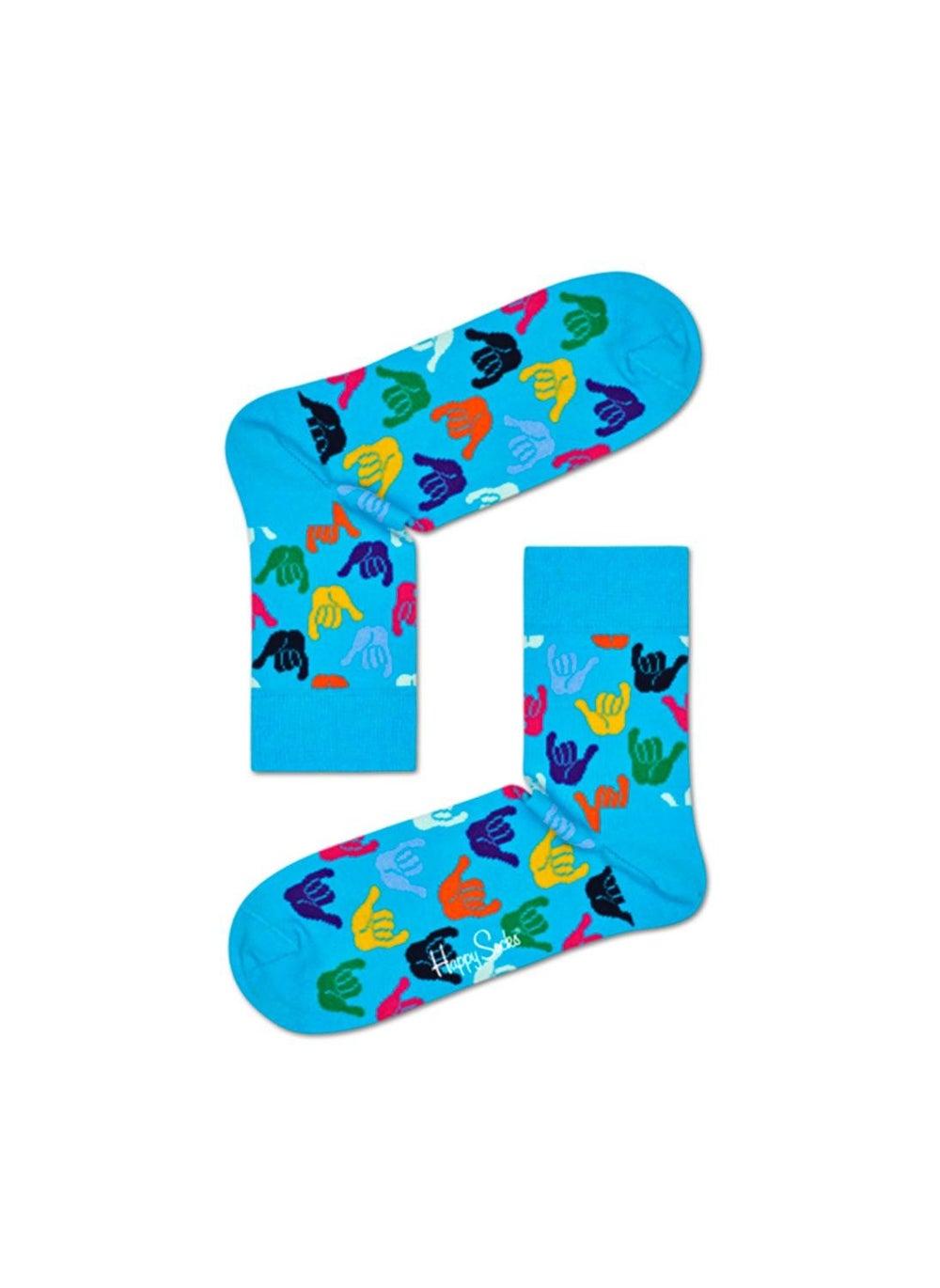 Hang Loose Sup13 6300 Half Crew Socks Blue - Image 1