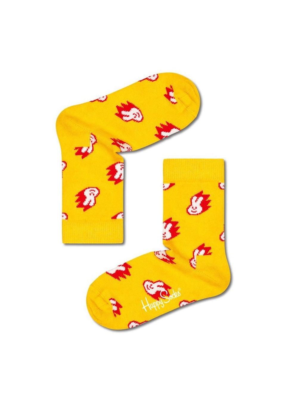 Kids Bunny Print Cotton Socks – Multicolor Comfort - Image 1