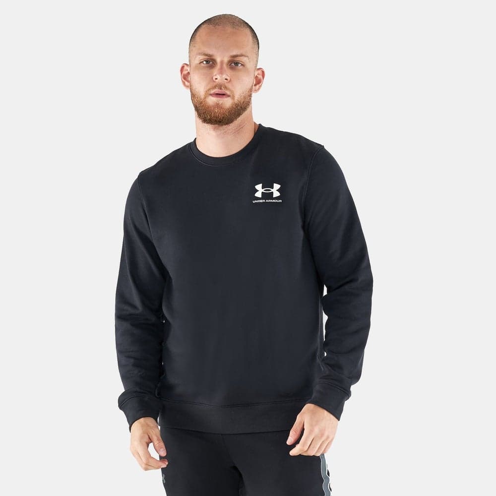 UA Rival Terry LC Men's Black Sweatshirt - Image 1