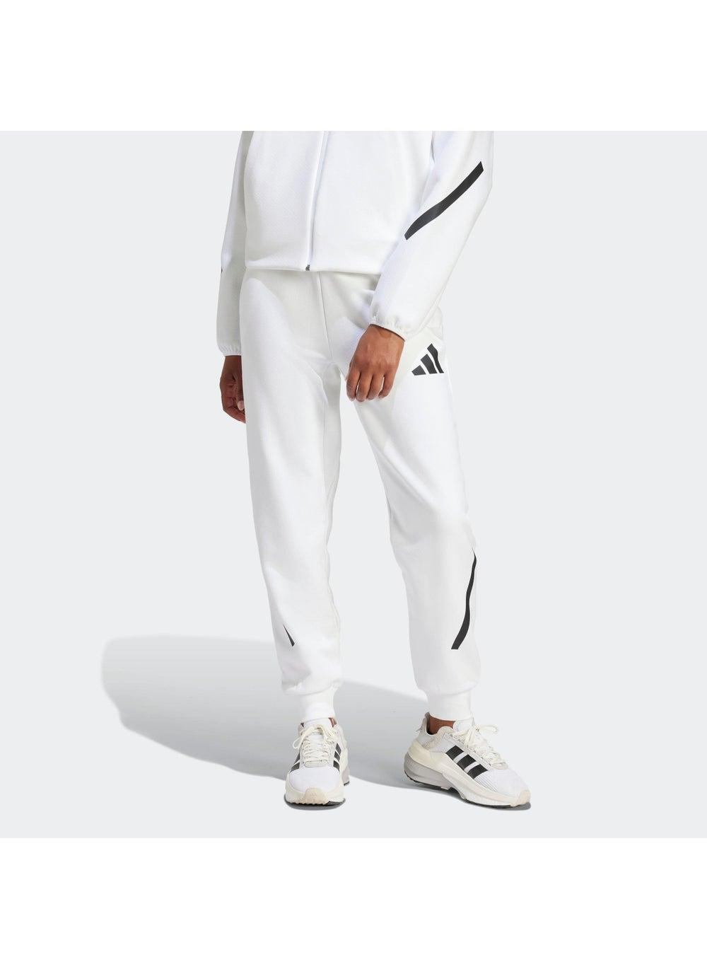 adidas Z.N.E. Primeknit Track Pants White - Image 1
